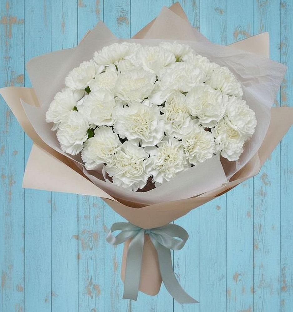 Букет цветов из: Гвоздики в Пуршево