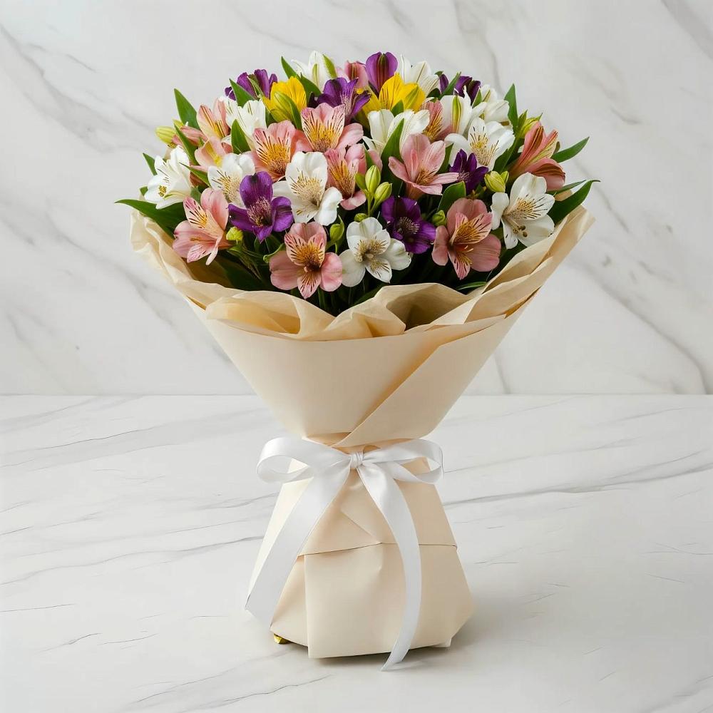 Букет цветов из: Альстромерии в Пуршево