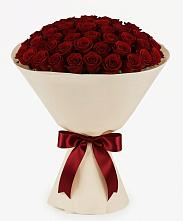 Букет 101 Бордовая роза Блэк Бакарра в Пуршево
