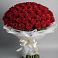 Букет 101 Красная роза Блэк Мэджик в Пуршево