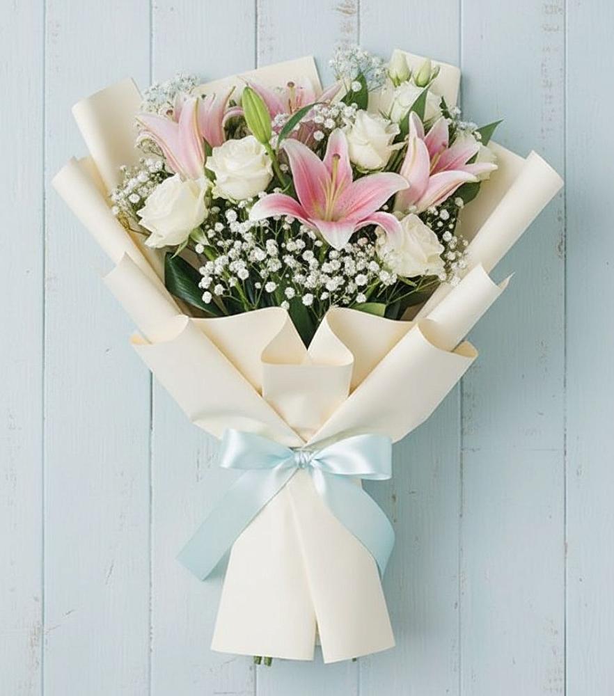 Букет цветов из: Лилии в Пуршево