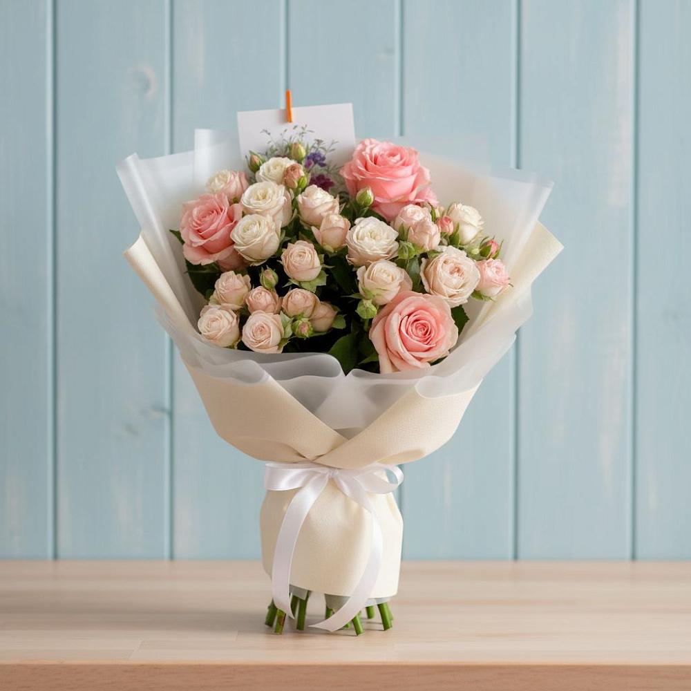 Букет цветов из: Розы в Пуршево