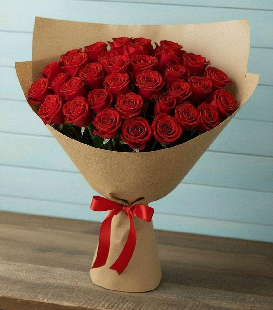 Букет Красные розы Милано в Пуршево