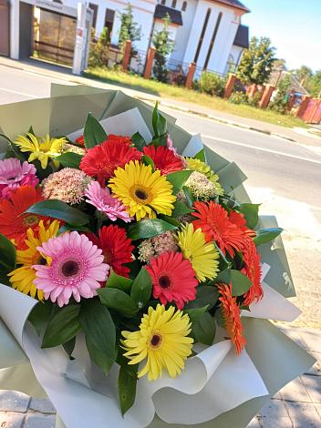 Букет цветов из: Герберы в Пуршево