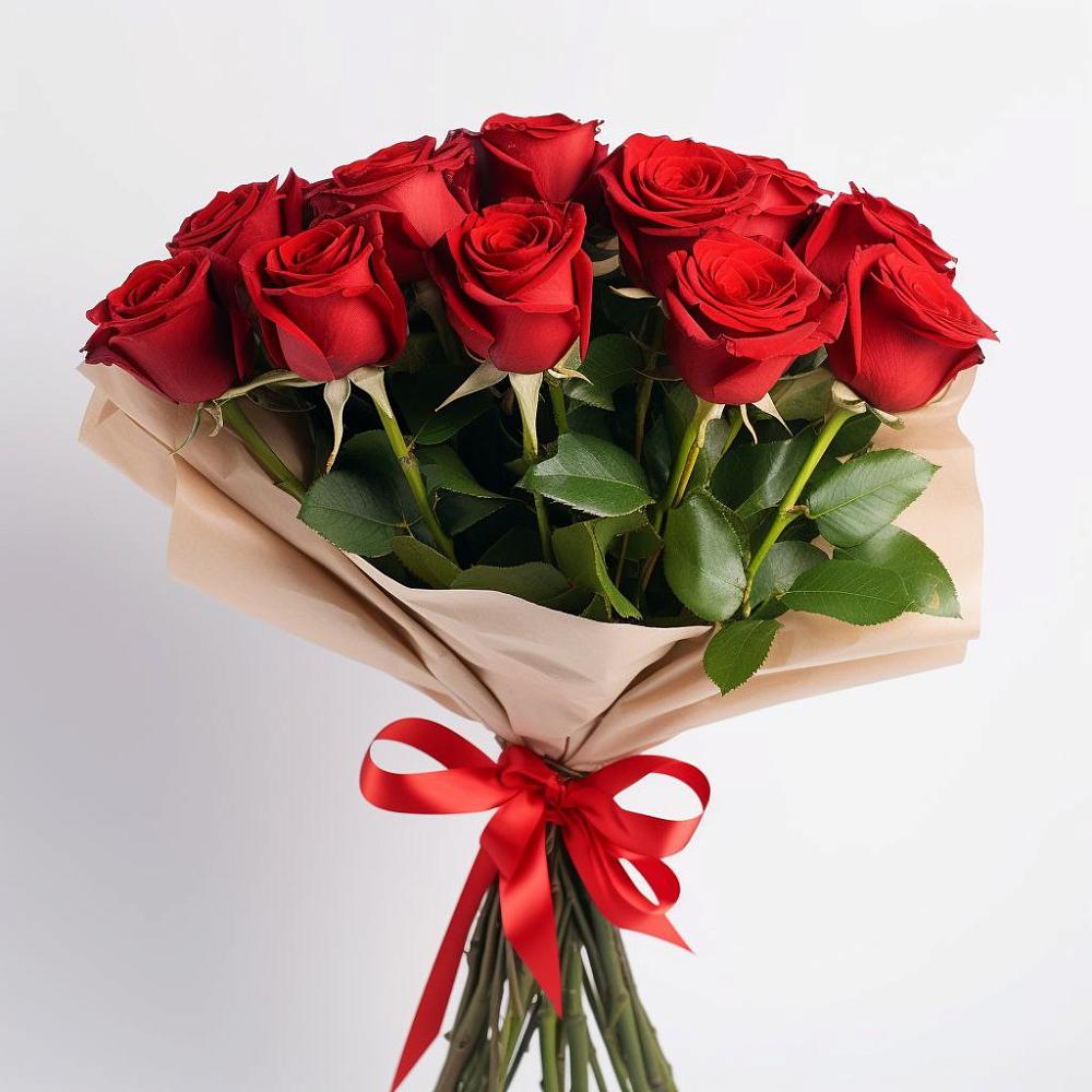 Букет 11 Красных роз Эдлесс Лав в Пуршево